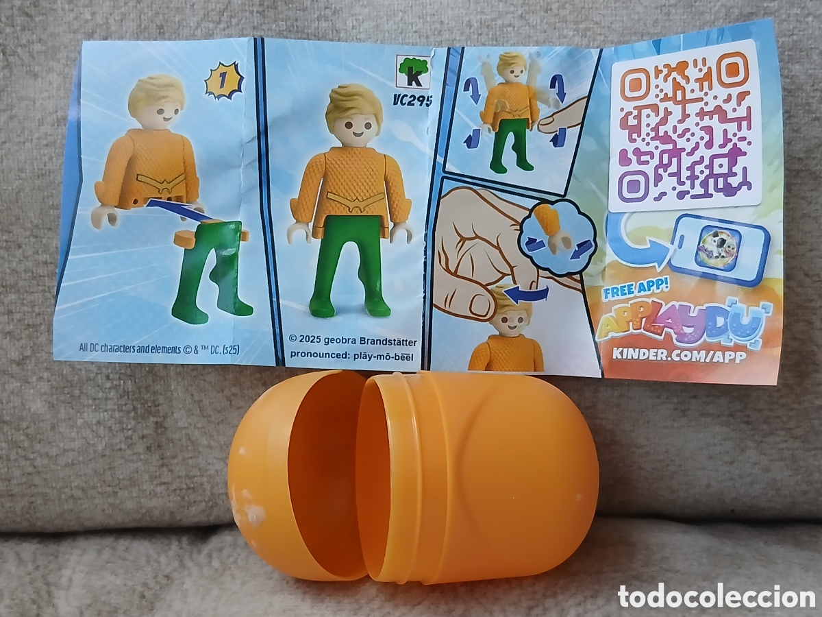Collecting: Huevo kinder playmobil DC Aguaman