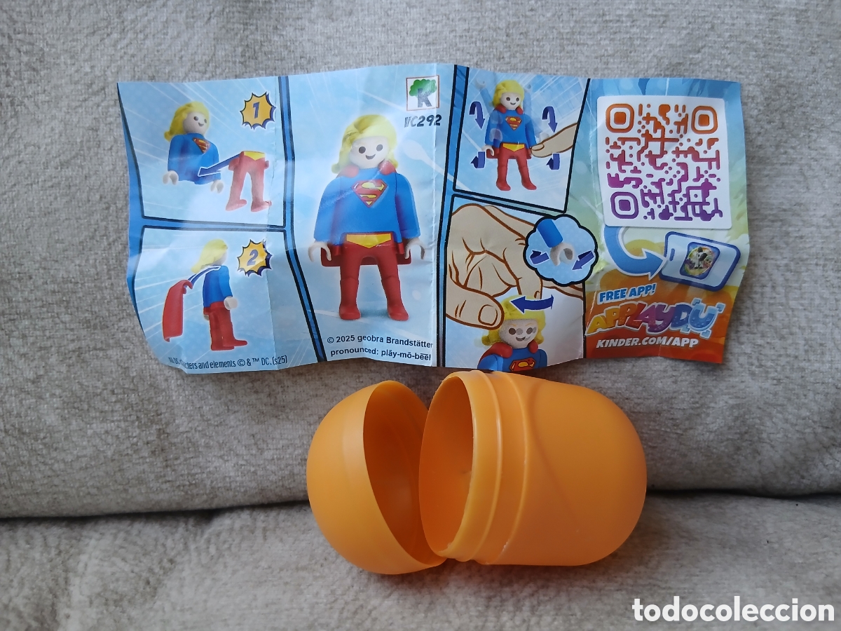Coleccionismo: Huevo kinder playmobil DC SuperGirls