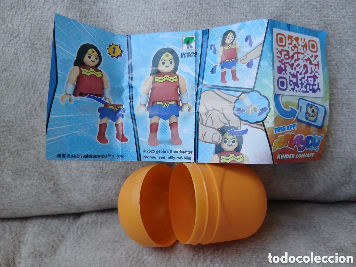 Coleccionismo: Huevo kinder playmobil DC WonderWoman