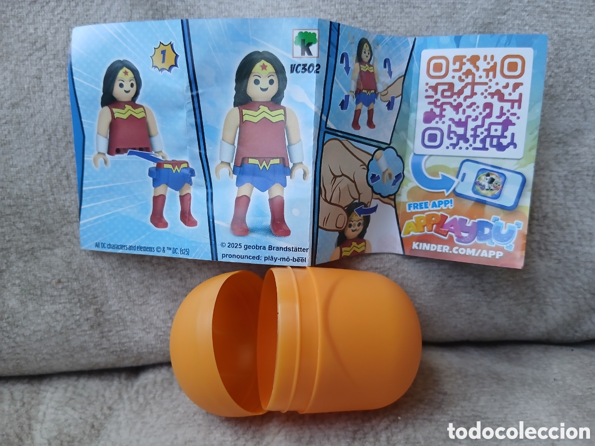 Coleccionismo: Huevo kinder playmobil DC WonderWoman