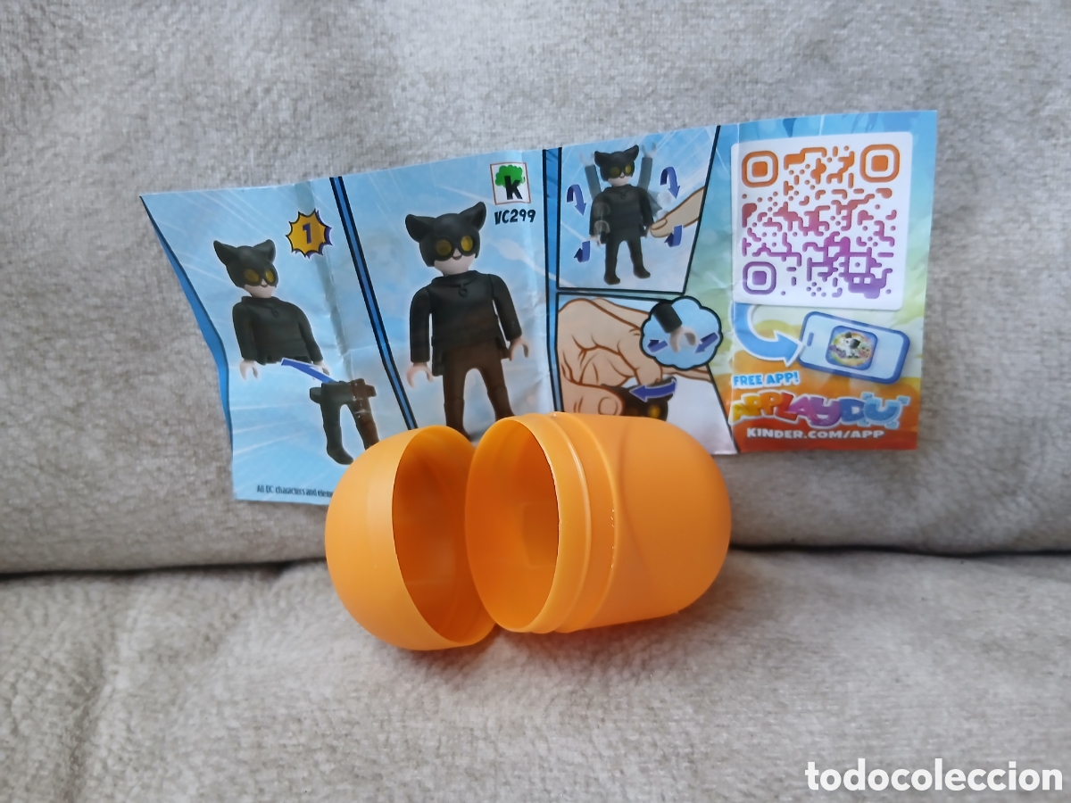 Coleccionismo: Huevo kinder playmobil DC Catwoman
