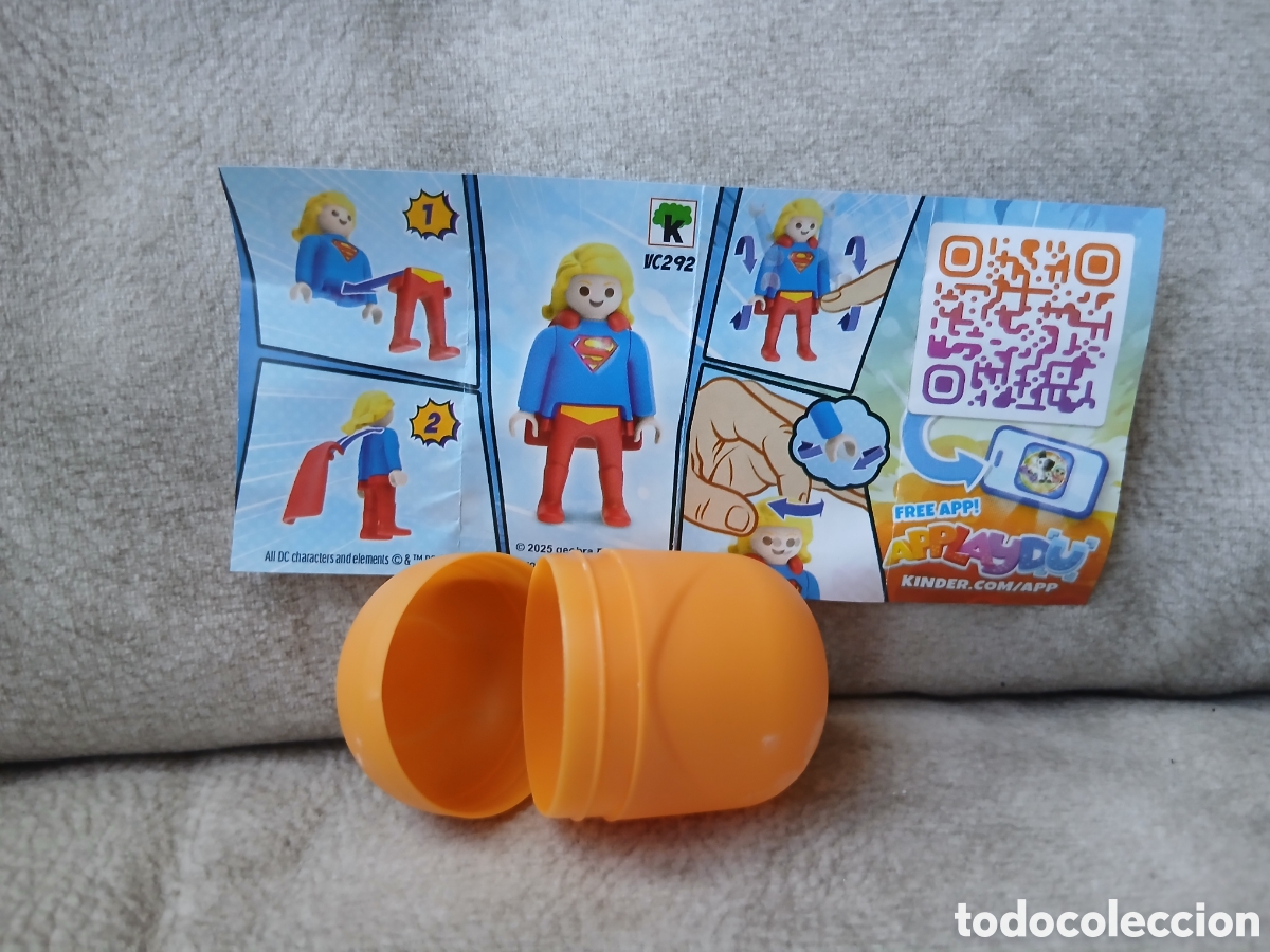 Coleccionismo: Huevo kinder playmobil DC SuperGirls