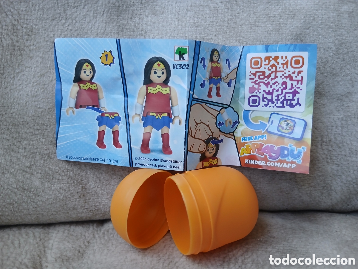 Coleccionismo: Huevo kinder playmobil DC WonderWoman