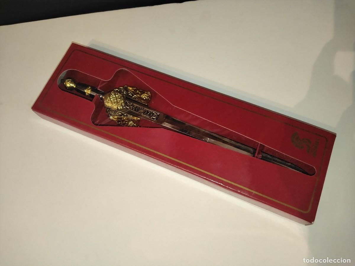 Collecting: MINI ESPADA DECORATIVA ABRECARTAS EN ACERO,ESPADA HIST&Oacute;RICA DE TOLEDO,ART GLADIUS (VER FOTOS)