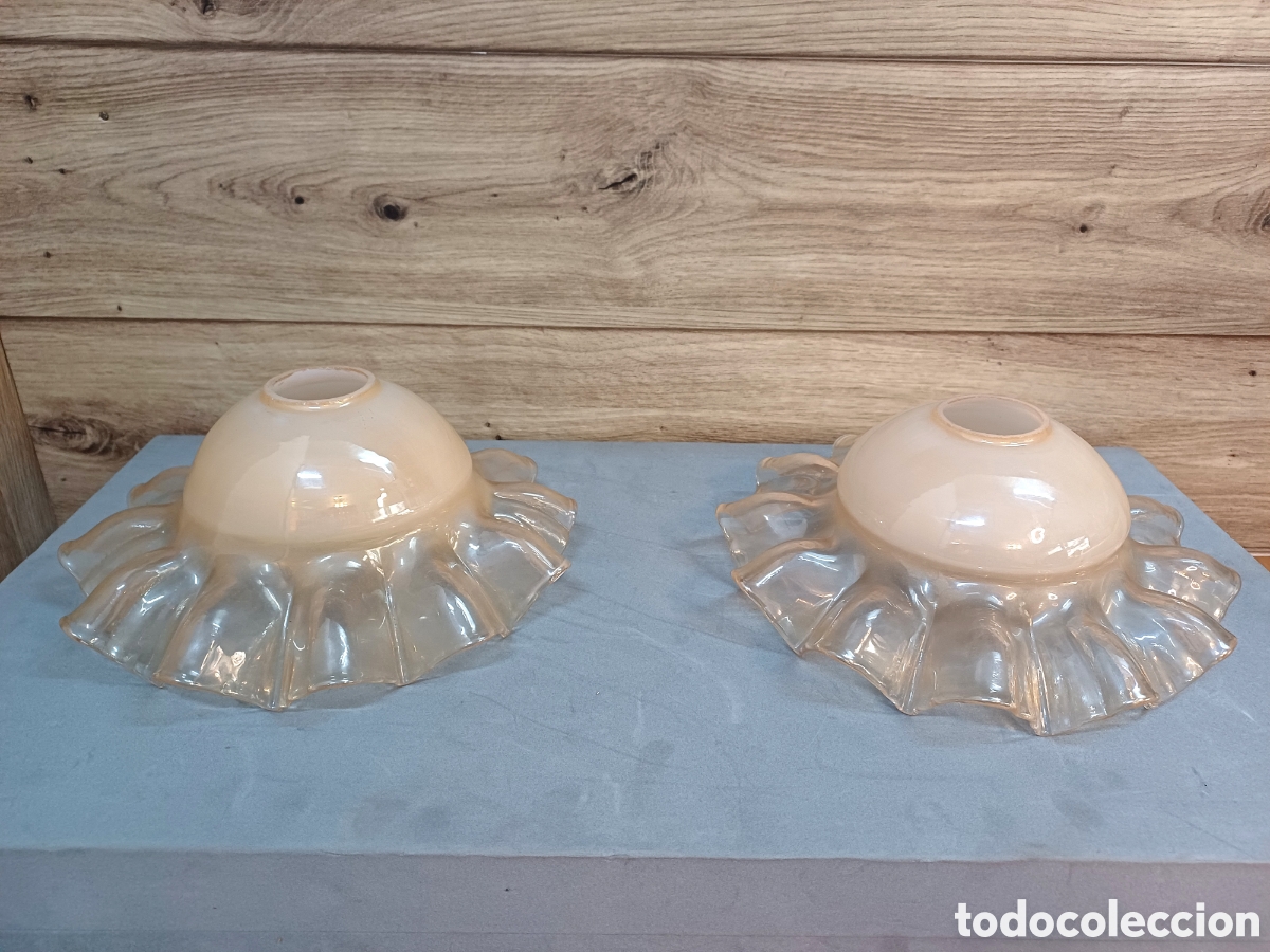 Collectionnisme: TULIPAS CRISTAL AMBAR,MIEL PARA LAMPARAS COLGANTES