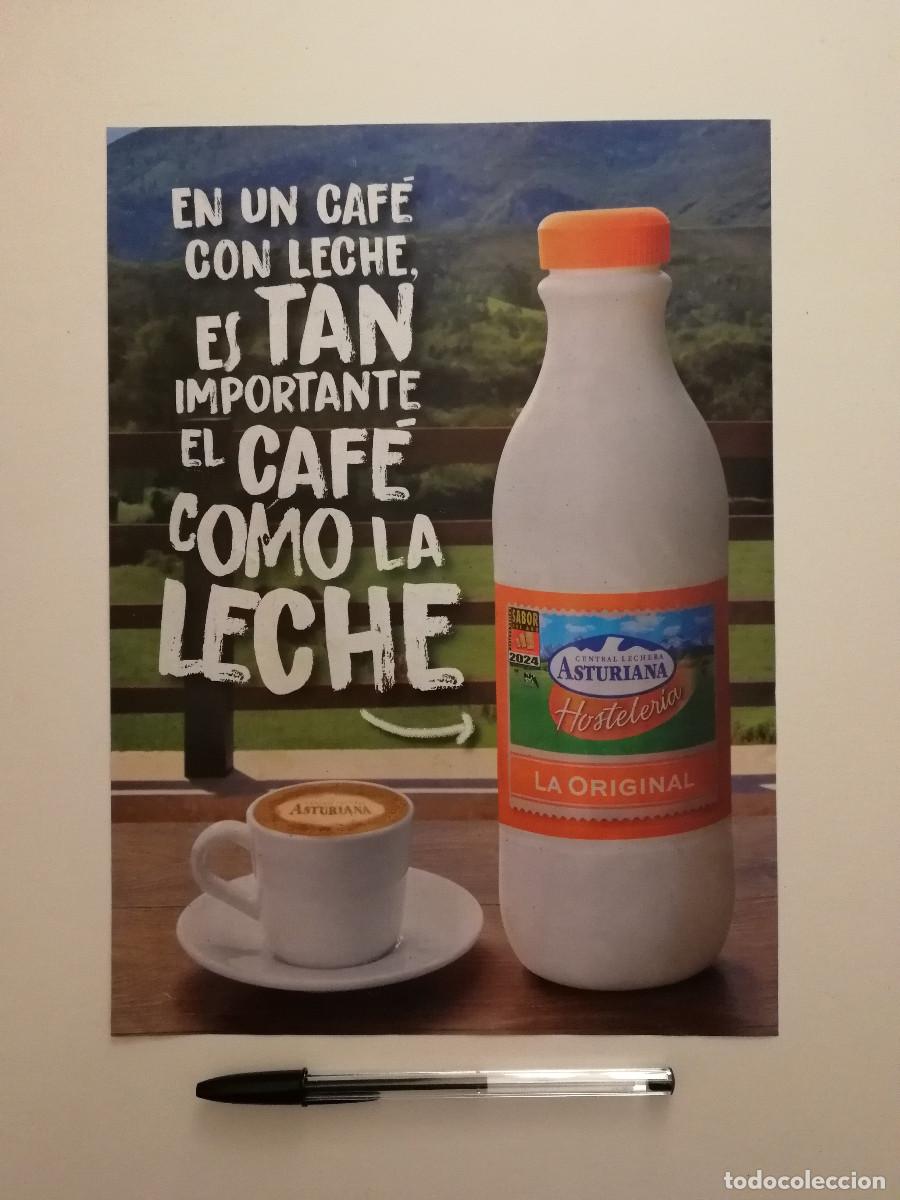 Coleccionismo: ANUNCIO ACARTONADO -A4- CENTRAL LECHERA ASTURIANA HOSTELERIA LECHE - PUBLICIDAD LAMINA