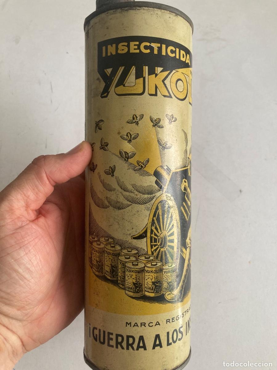 Coleccionismo: Antigua lata Yukolin insecticida