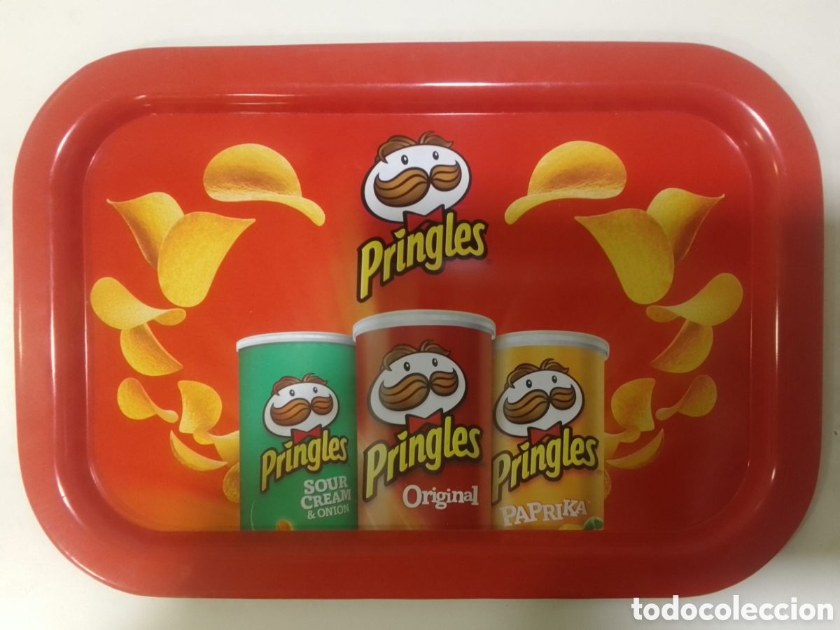 Coleccionismo: Bandeja met&aacute;lica Patatas Fritas Pringles.