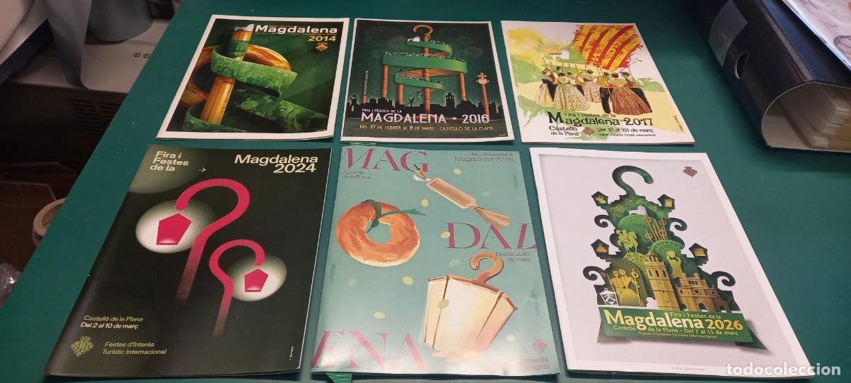 Coleccionismo: 6 LLIBRETS DE LOS PROGRAMAS FIESTAS DE LA MAGDALENA CASTELLON