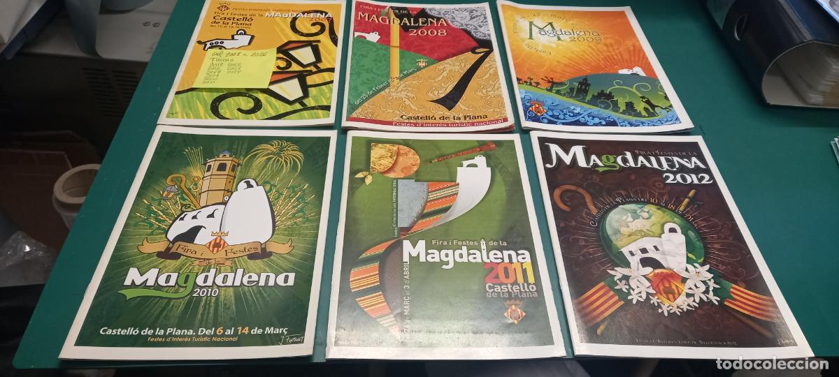 Coleccionismo: 6 LLIBRETS DE LOS PROGRAMAS FIESTAS DE LA MAGDALENA CASTELLON