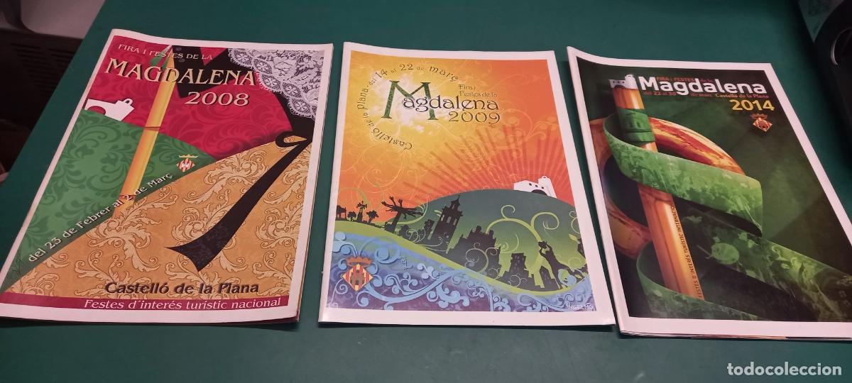 Coleccionismo: 3 LLIBRETS DE LOS PROGRAMAS FIESTAS DE LA MAGDALENA CASTELLON