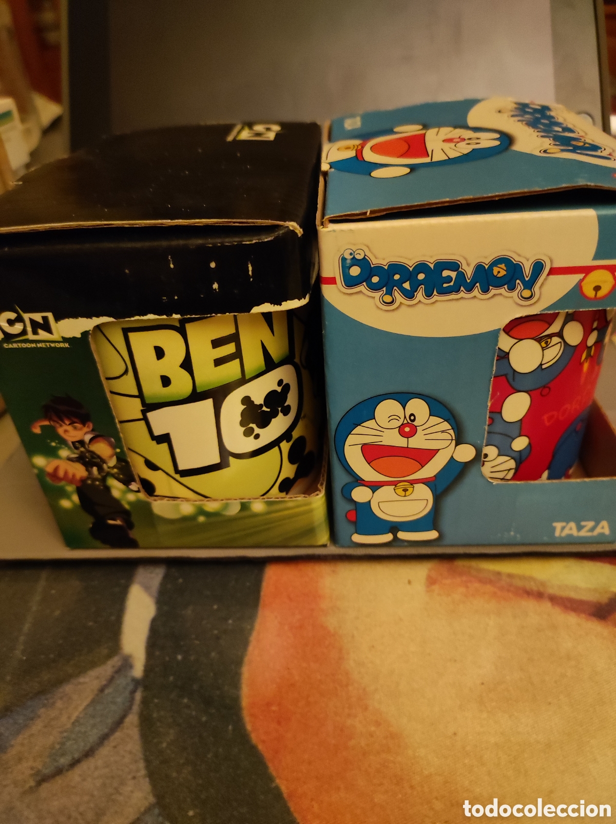 Coleccionismo: CHOLLO! Pack Tazas Ben 10 + Doraemon | NUEVAS EN CAJA
