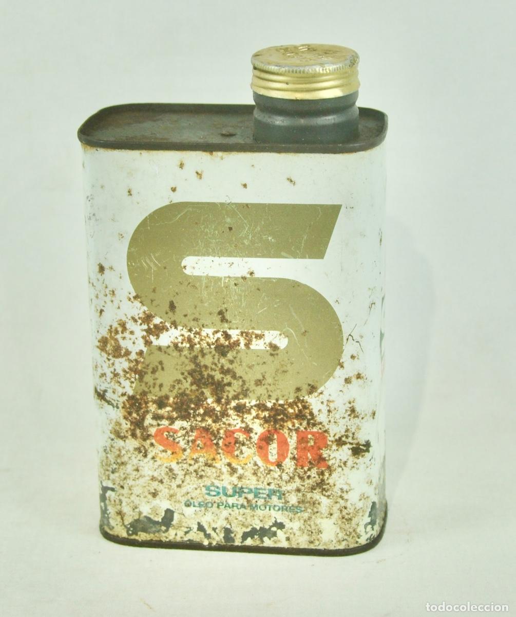 Coleccionismo: Lata aceite Sacor peque&ntilde;a - Foto 5