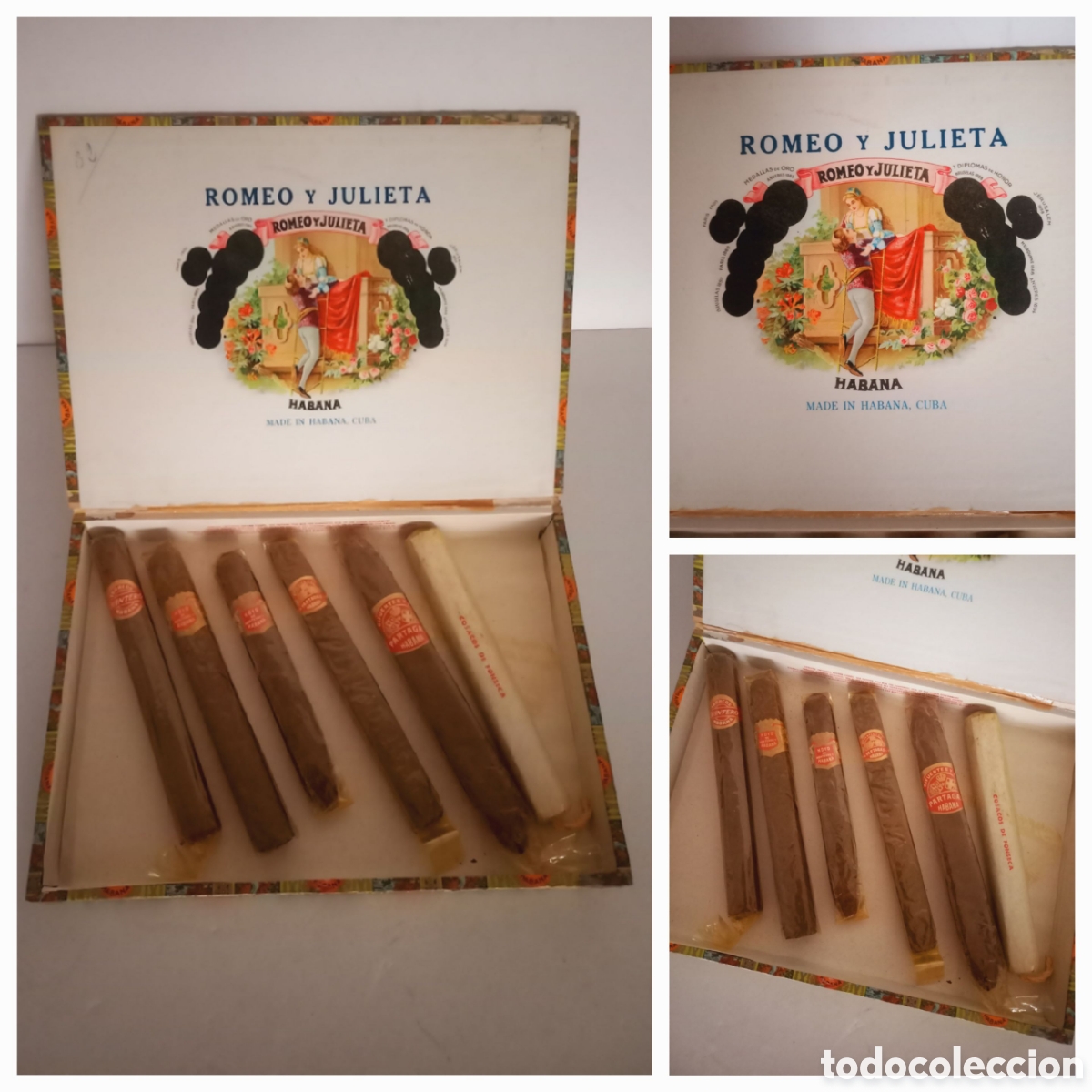 Collezionismo: CAJA DE PUROS HABANOS DE LA MARCA ROMEO Y JULIETA CON 6 PUROS CUBANOS
