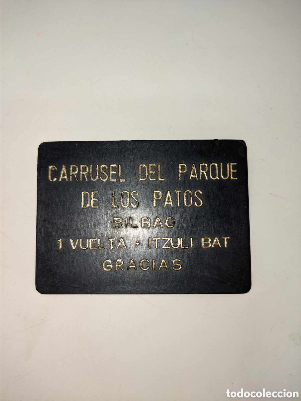 Coleccionismo: Ficha del carrusel del parque de los patos de Bilbao