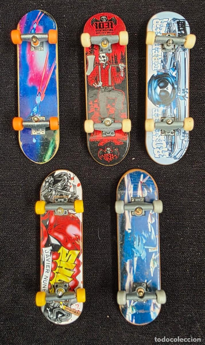 Collecting: Lote de 5 Fingerboards Tech Deck Vintage &ndash; Mini Monopatines de Dedo con Ruedas y Ejes Met&aacute;licos