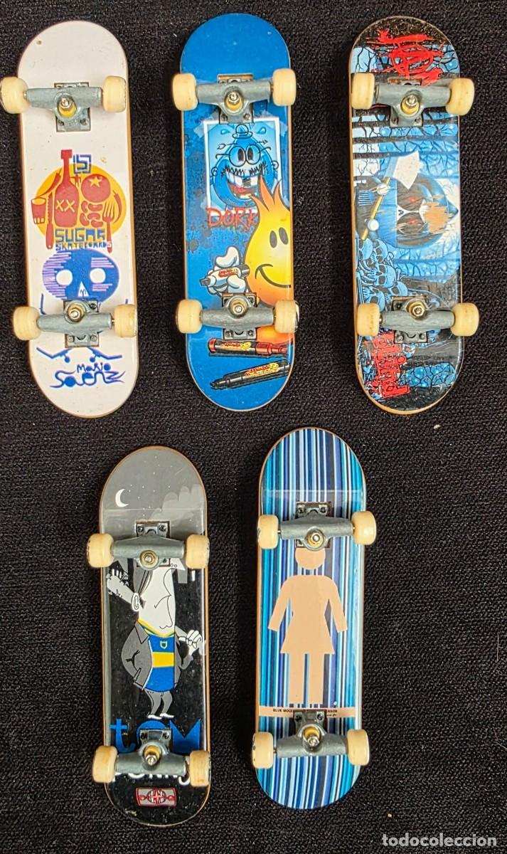 Coleccionismo: Lote de 5 Fingerboards Tech Deck Originales &ndash; Mini Skates de Dedo con Dise&ntilde;os Urbanos y Graffiti