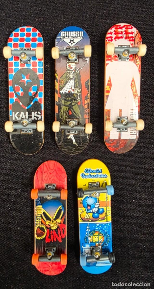 Coleccionismo: Lote de 5 Fingerboards Tech Deck Originales &ndash; Kalis, World Industries, Blind y Dise&ntilde;os Urbanos