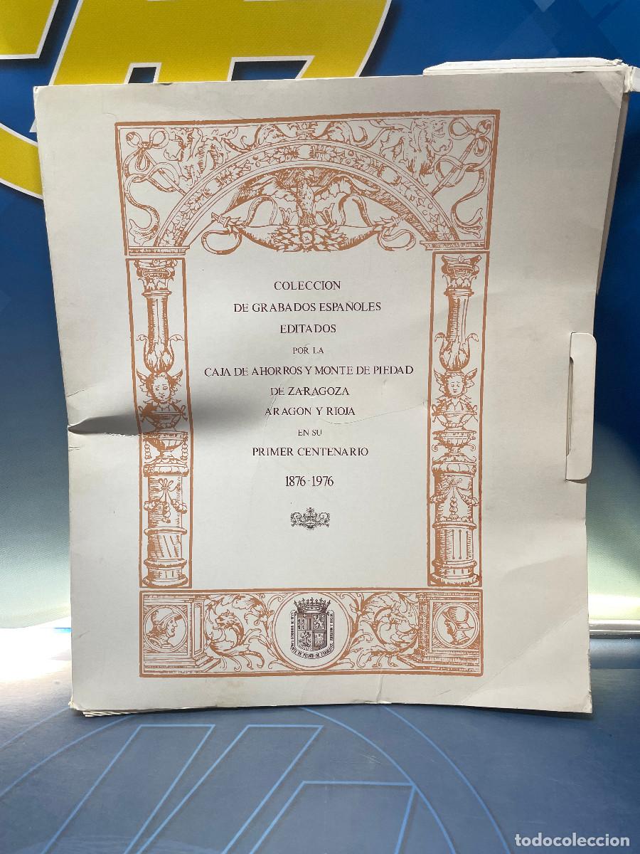 Coleccionismo: Colecci&oacute;n 46 grabados espa&ntilde;oles editados por caja de ahorros de Zaragoza en 1976 58x50 cm