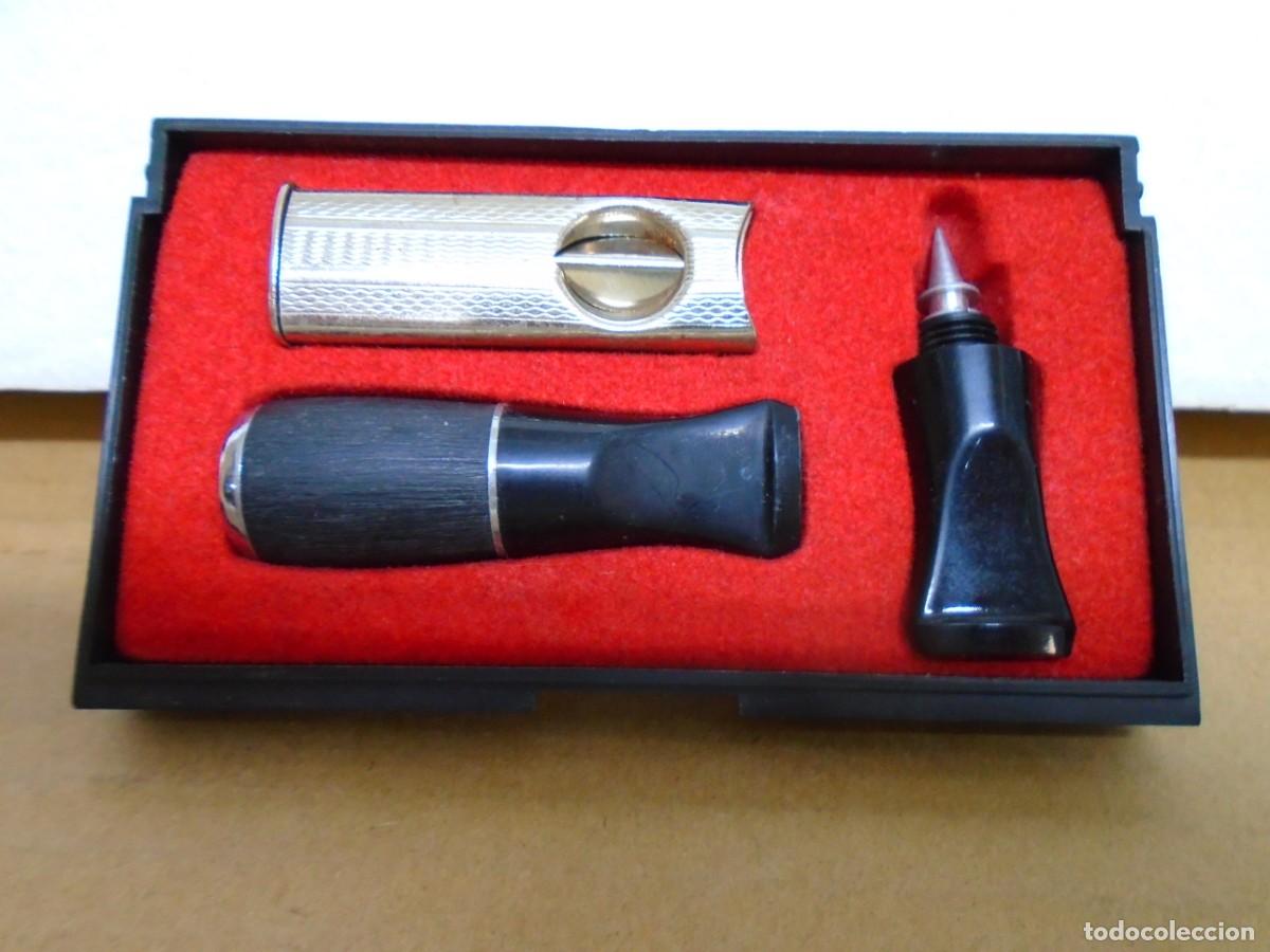 Coleccionismo: ESTUCHE VINTAGE DE BOQUILLAS PARA PUROS(CIGARROS)