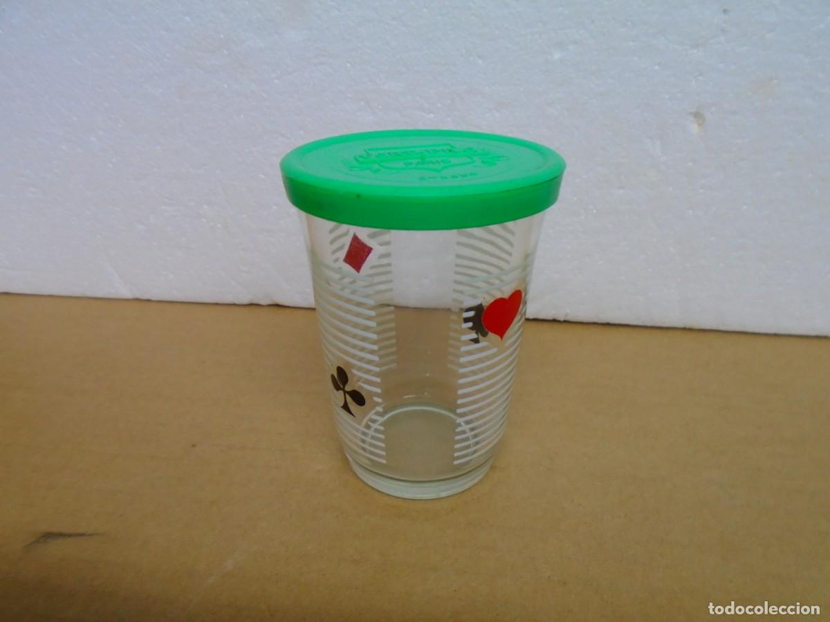 Collectionnisme: VINTAGE VASO DE CRISTAL DE MOSTAZA FRANCESA VERT-PR&Eacute; DE PARIS.A&Ntilde;OS 50/60.