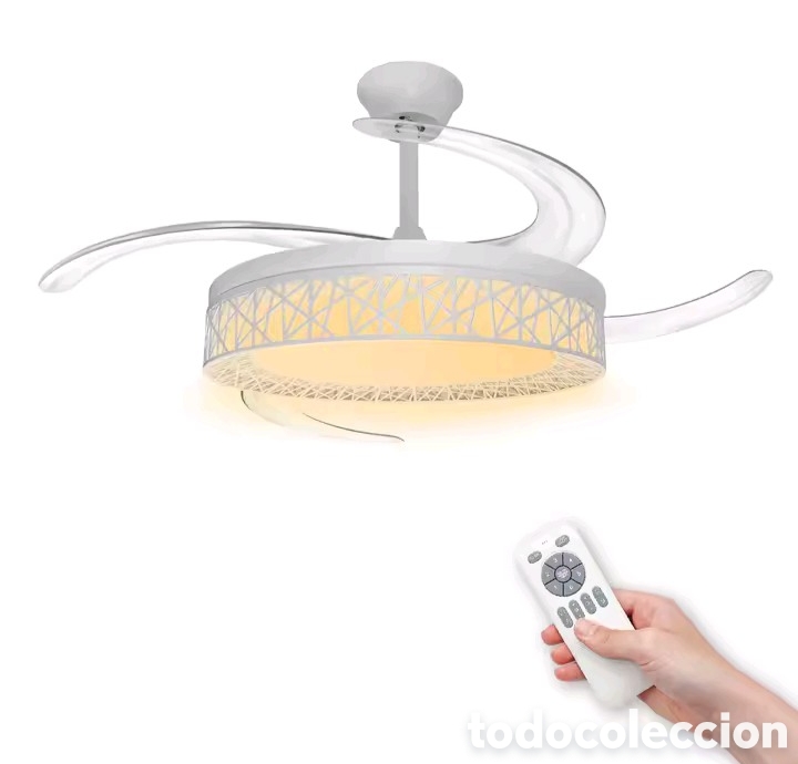 Coleccionismo: Ventilador Techo con Luz con mando remoto