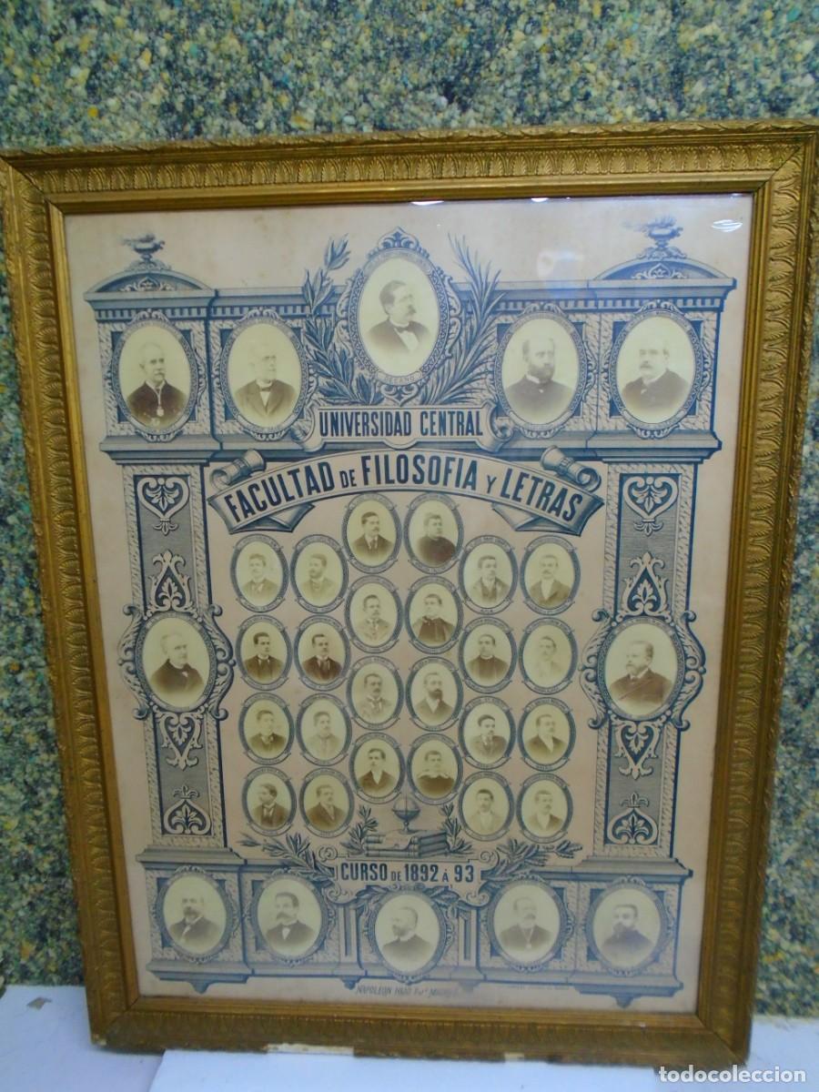 Collecting paper: MADRID/UNIVERSIDAD CENTRAL/FACULTAD DE FILOSOFIA Y LETRAS/CURSO 1892 A 1893/RARA ORLA,VER.