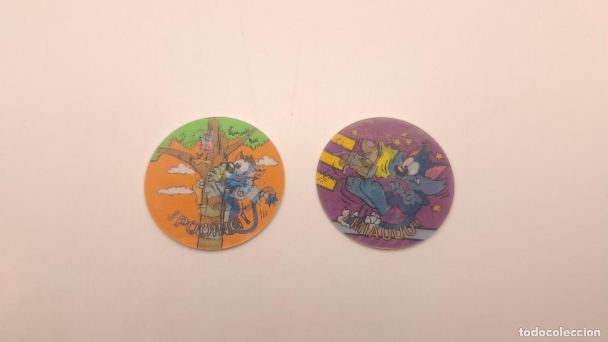 Collezionismo: MAGIC TAZO MATUTANO 1994 - WARNER BROS - FURBALL - TRASERA ROSA