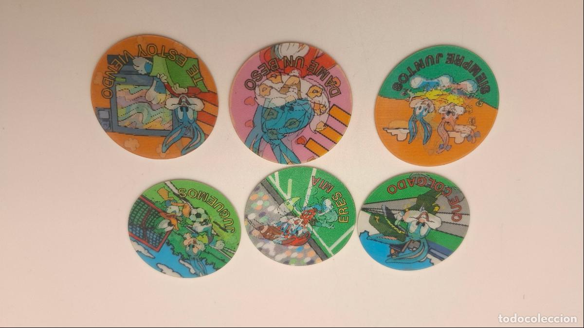 Collezionismo: MAGIC TAZO MATUTANO 1994 - WARNER BROS - BUSTER BUNNY - TRASERA ROSA