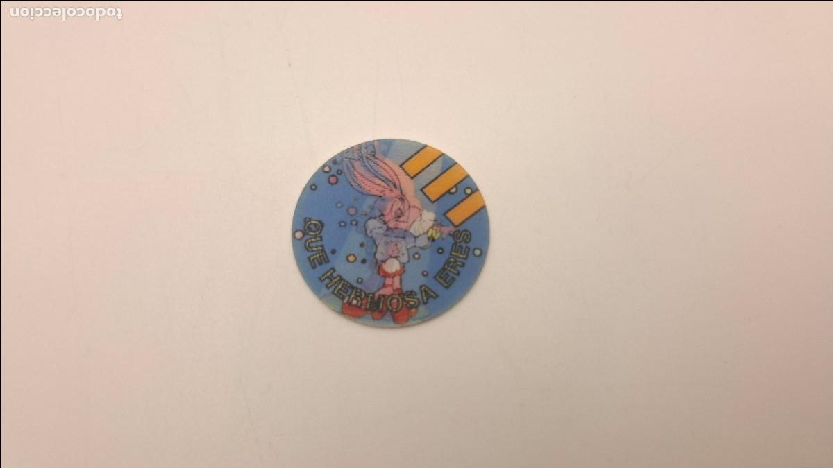 Collectionnisme: MAGIC TAZO MATUTANO 1994 - WARNER BROS - BABS BUNNY - TRASERA ROSA