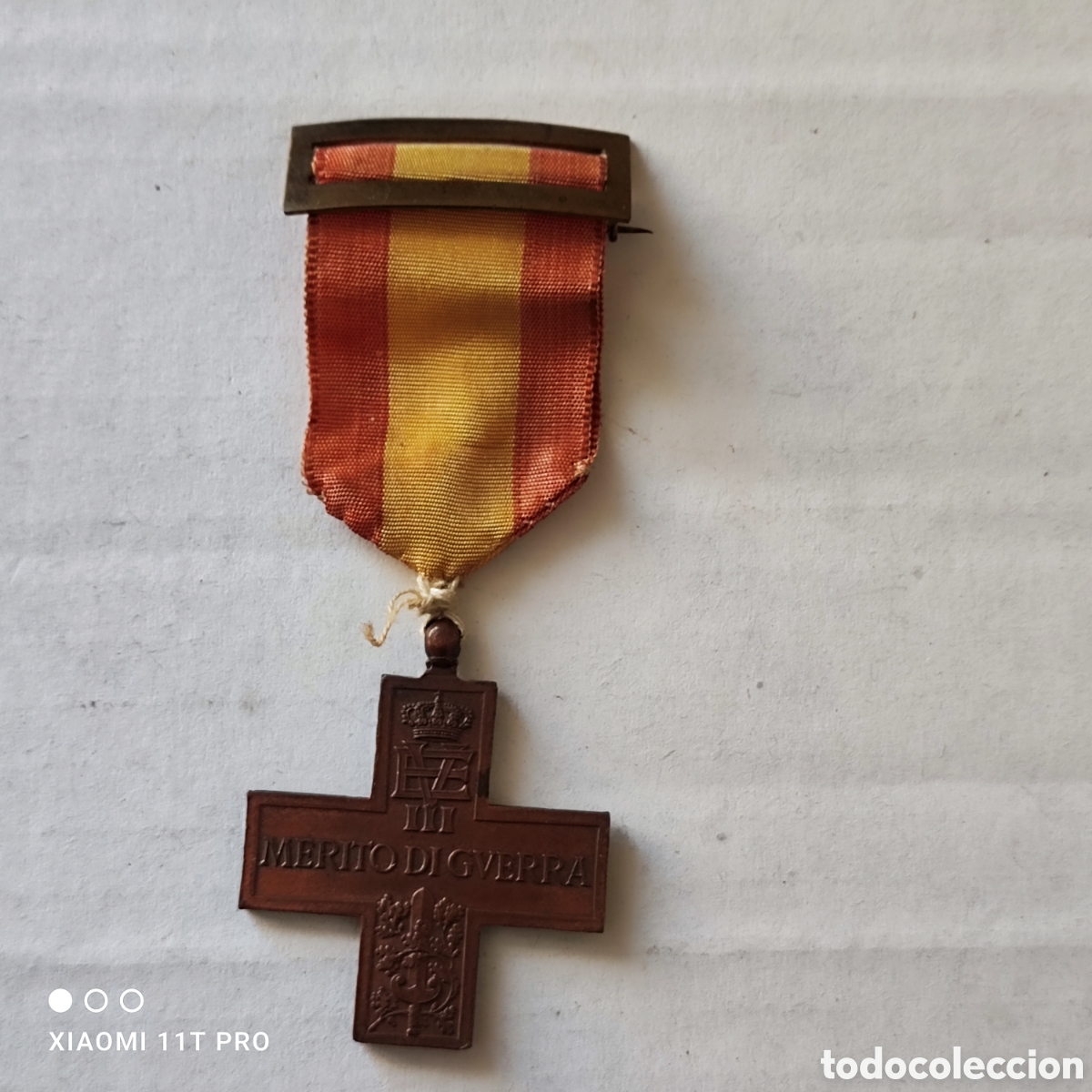 Coleccionismo: Medalla al m&eacute;rito di guerra. - Foto 1