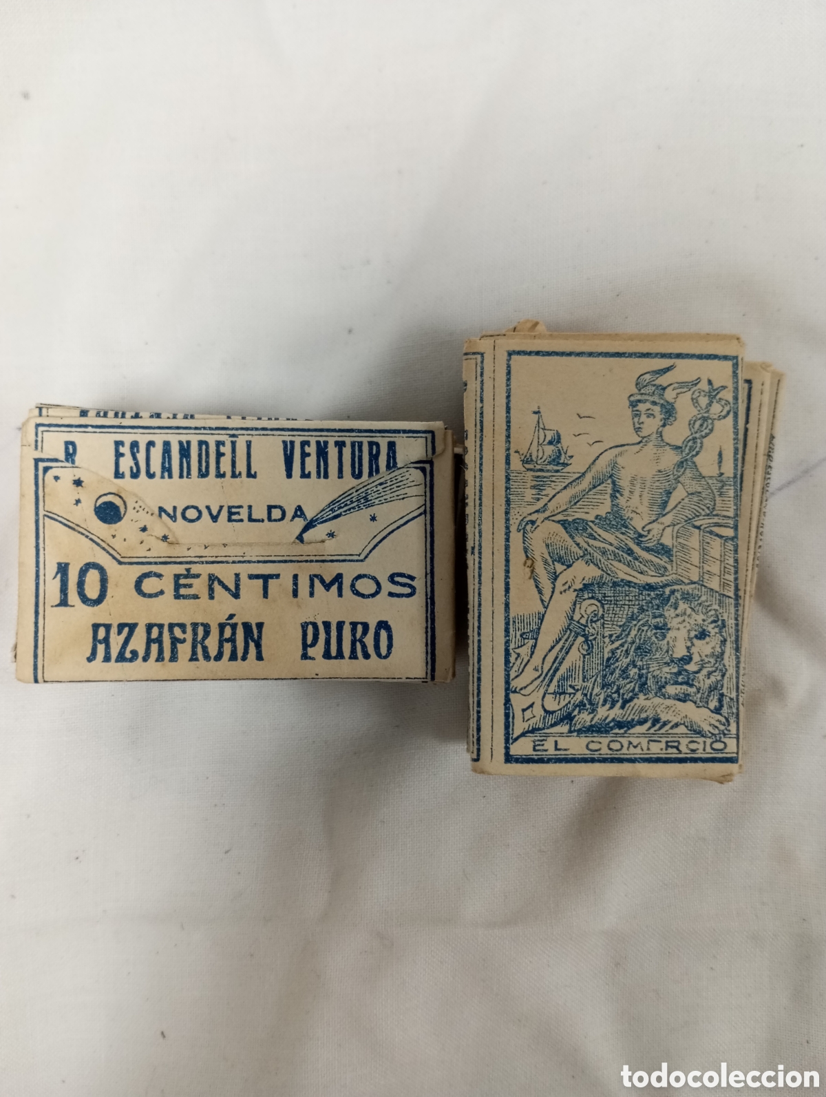 Coleccionismo: Sobres antiguos de azafr&aacute;n de Novelda