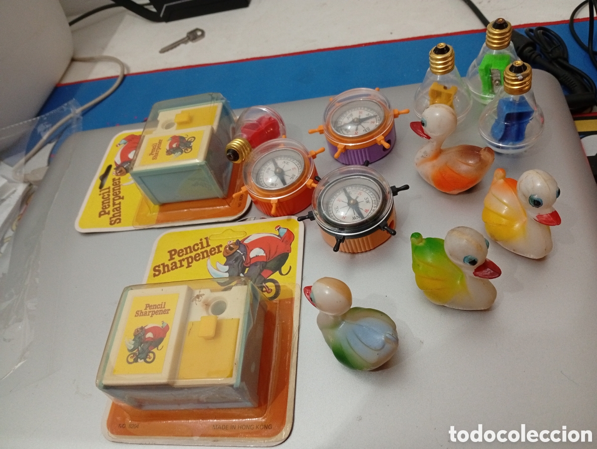 Coleccionismo: Lote sacapuntas perfecto estado