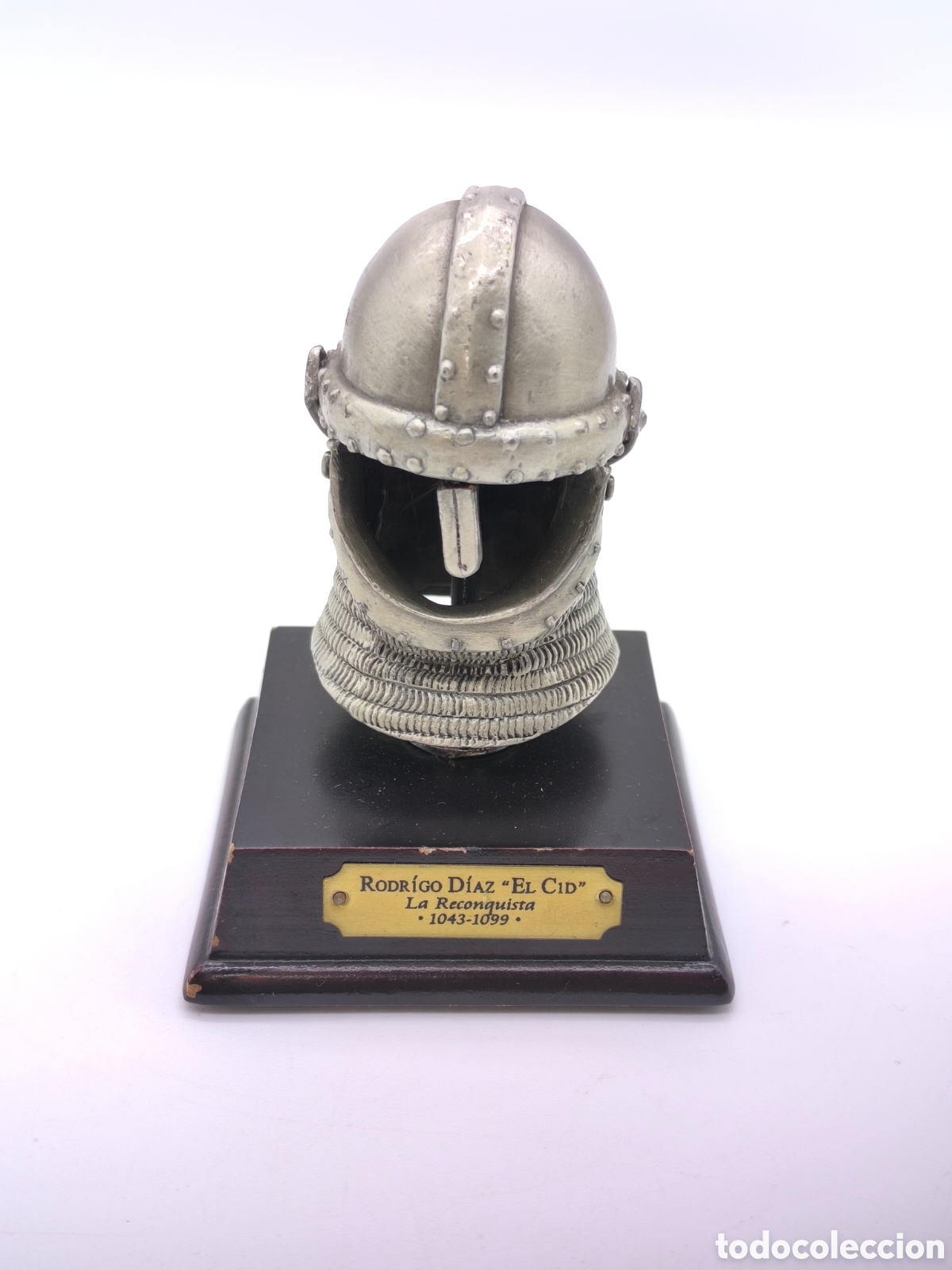 Coleccionismo: Casco de Rodrigo D&iacute;az El Cid Salvat met&aacute;lico
