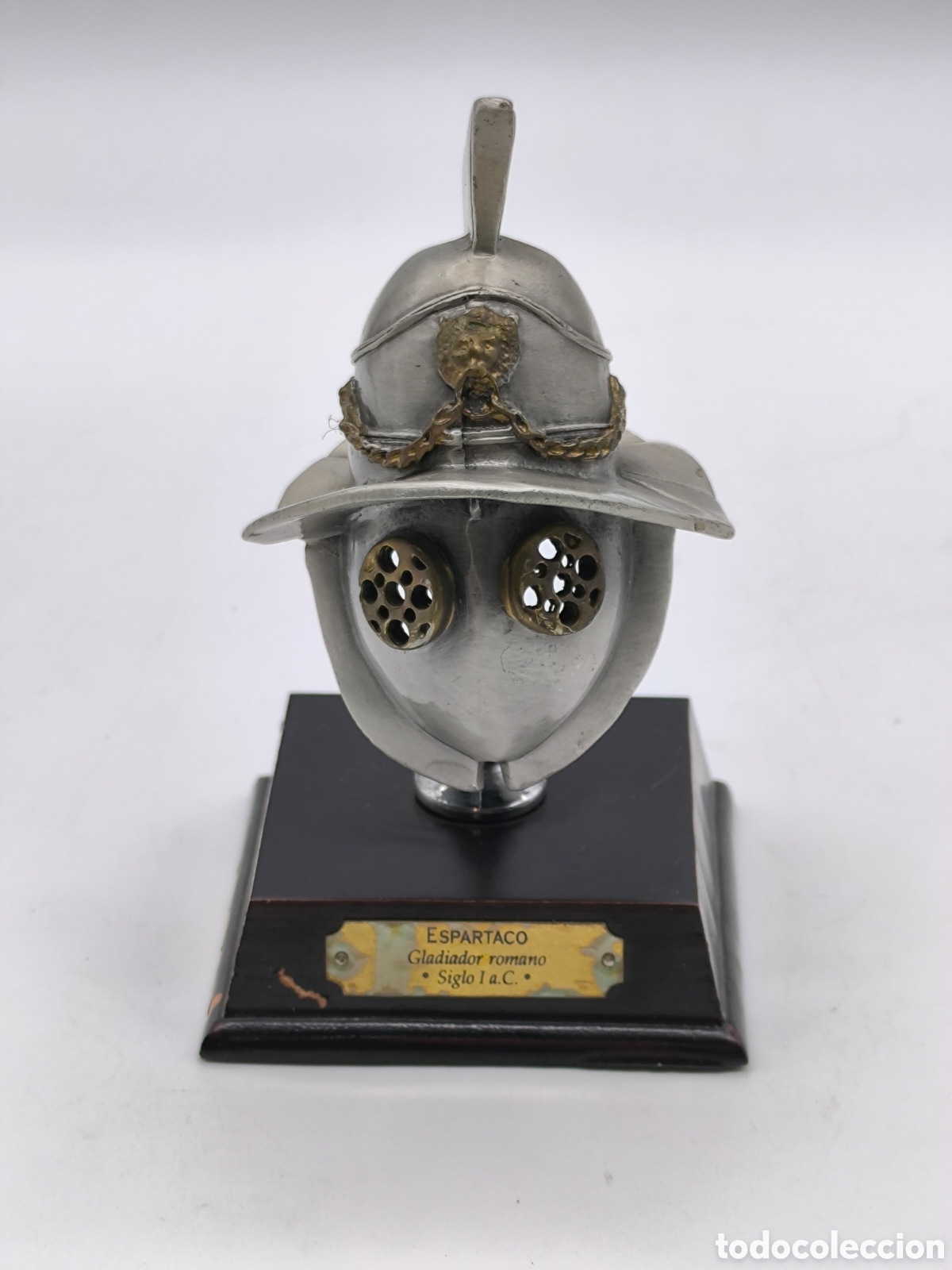 Coleccionismo: Casco Espartaco Salvat met&aacute;lico gladiador romano
