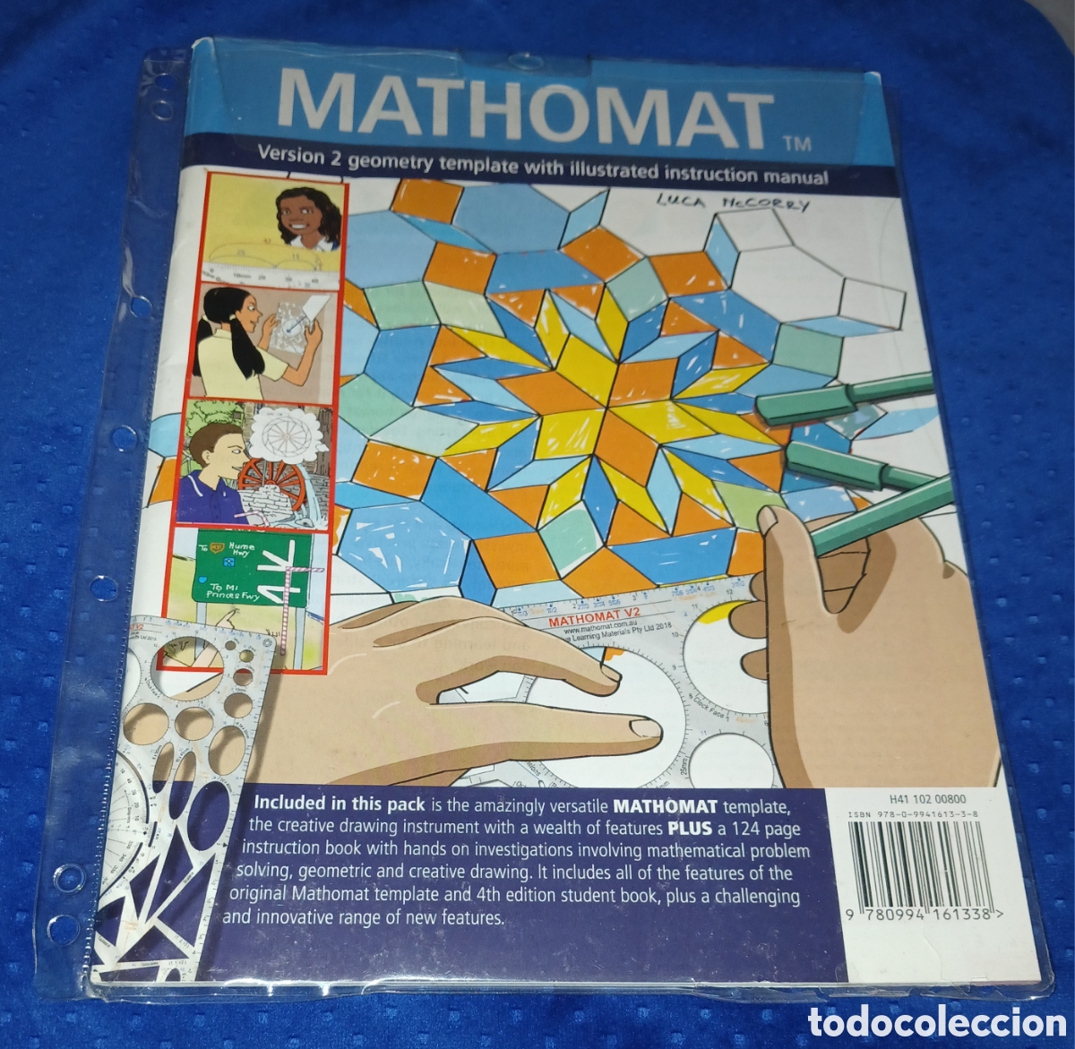Coleccionismo: &rdquo;Plantilla De Geometr&iacute;a Mathomat Versi&oacute;n 2 Con Manual Ilustrado De 120 P&aacute;ginas - Dibujo T&eacute;cnico Y Ma