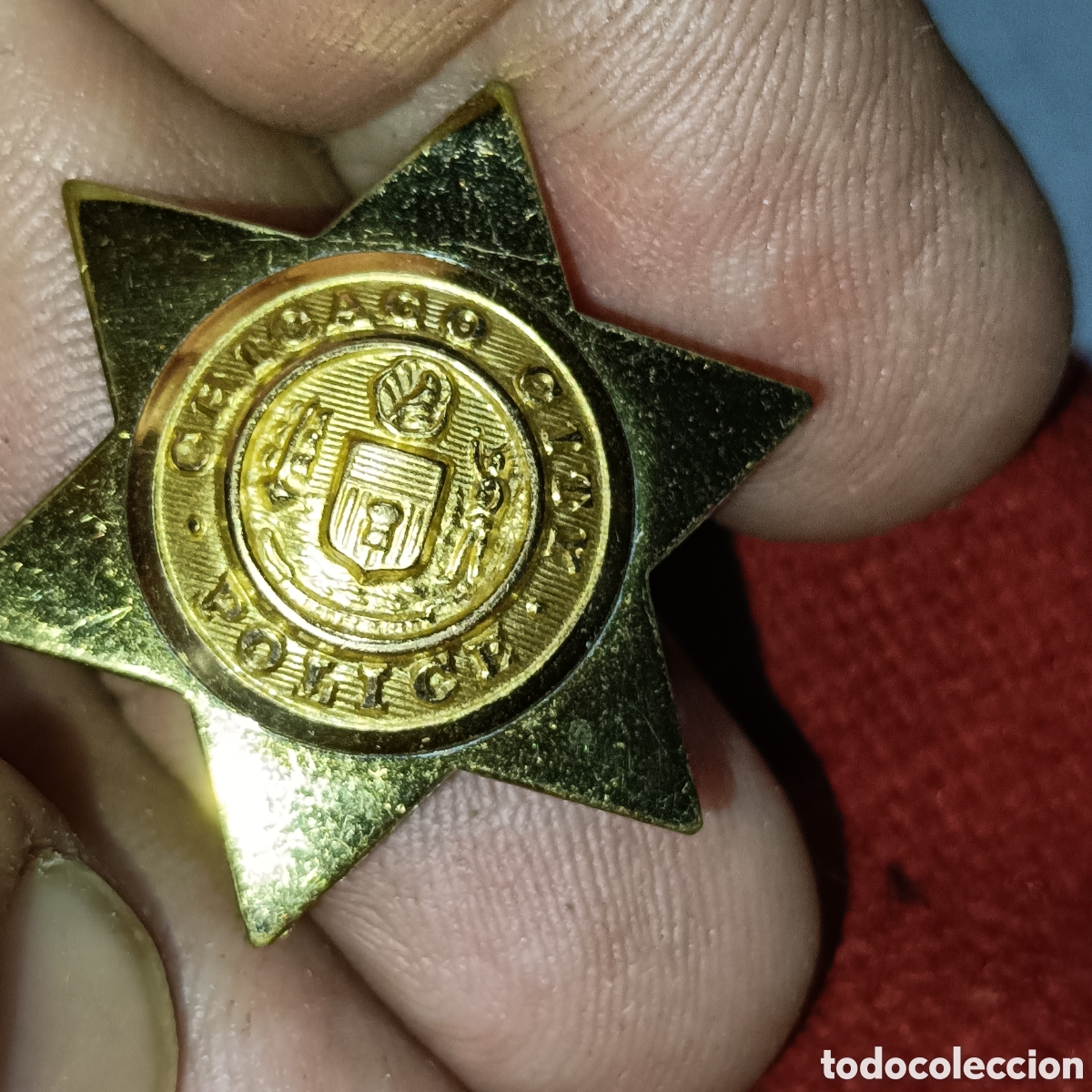 Coleccionismo: Insignia estrella polic&iacute;a ciudad de Chicago