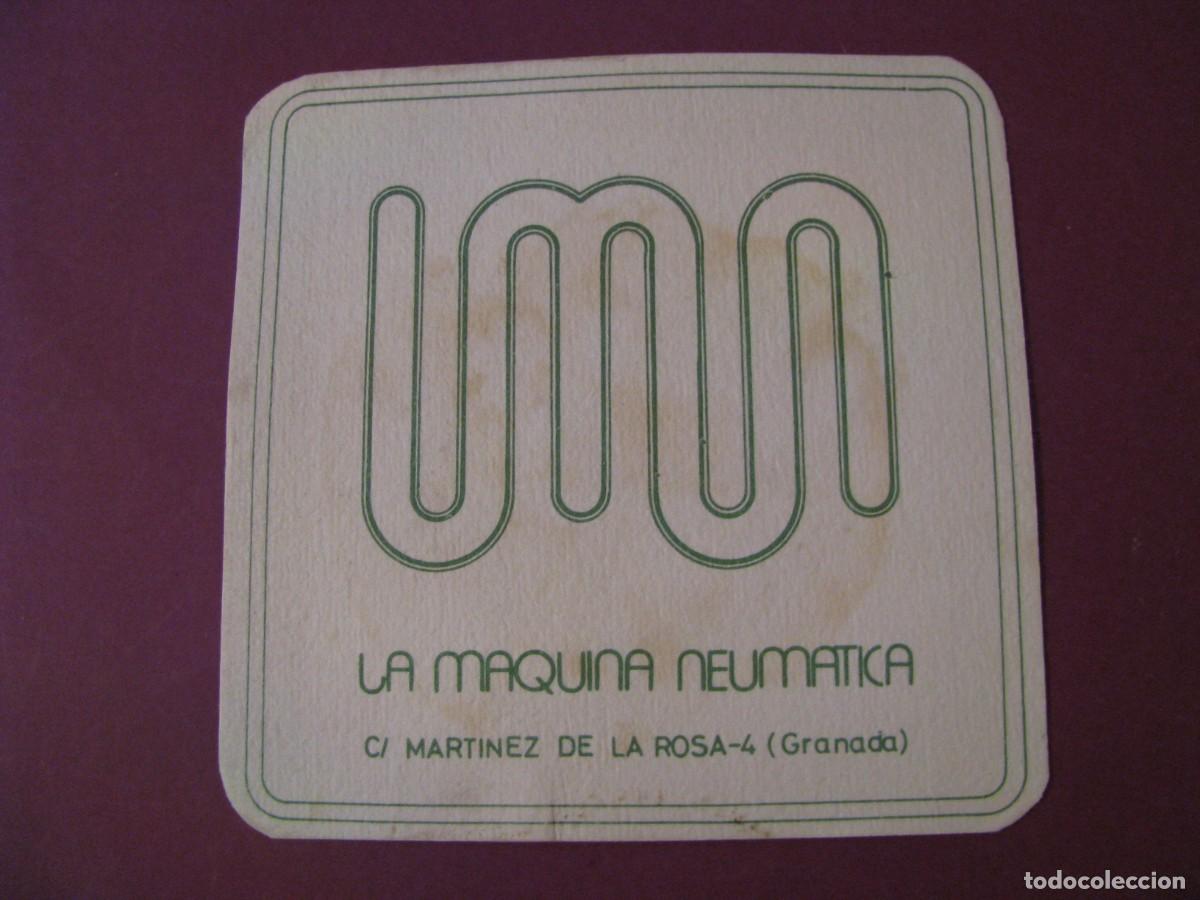 Coleccionismo: POSAVASOS LA MAQUINA NEUMATICA. GRANADA.