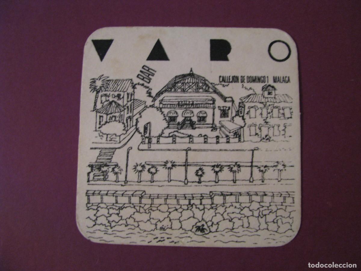 Coleccionismo: POSAVASOS BAR VARO. CALLEJ&Oacute;N DE DOMINGO 1, MALAGA.