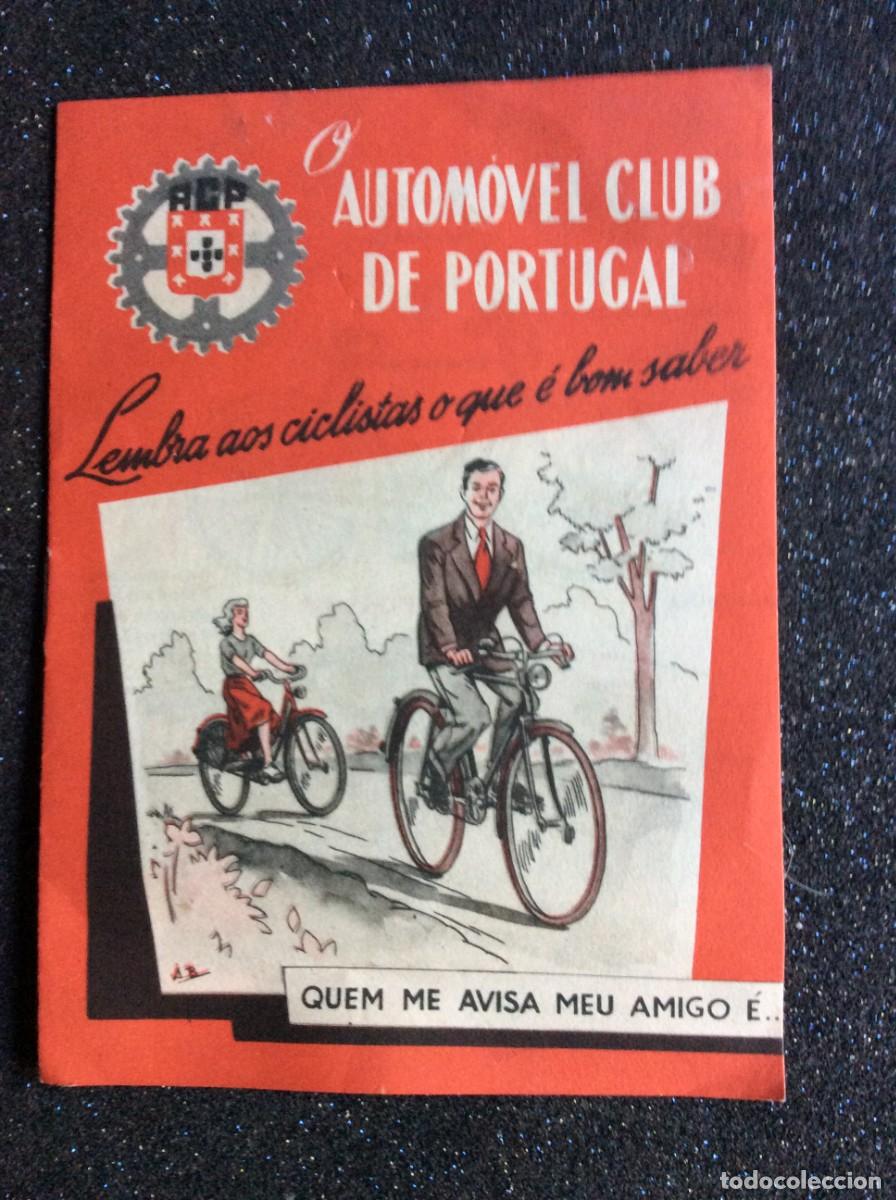 Coleccionismo: Folheto informativo e preventivo, do Autom&oacute;vel Club de Portugal, anos 40. Escasso