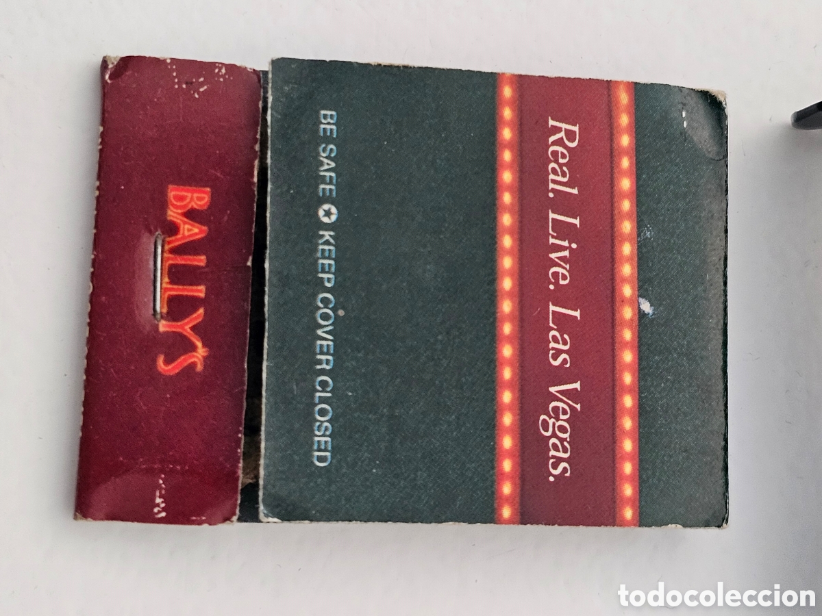 Coleccionismo: Caja de cerillas del Casino Ballys Las Vegas Real Life 1970s 1980s