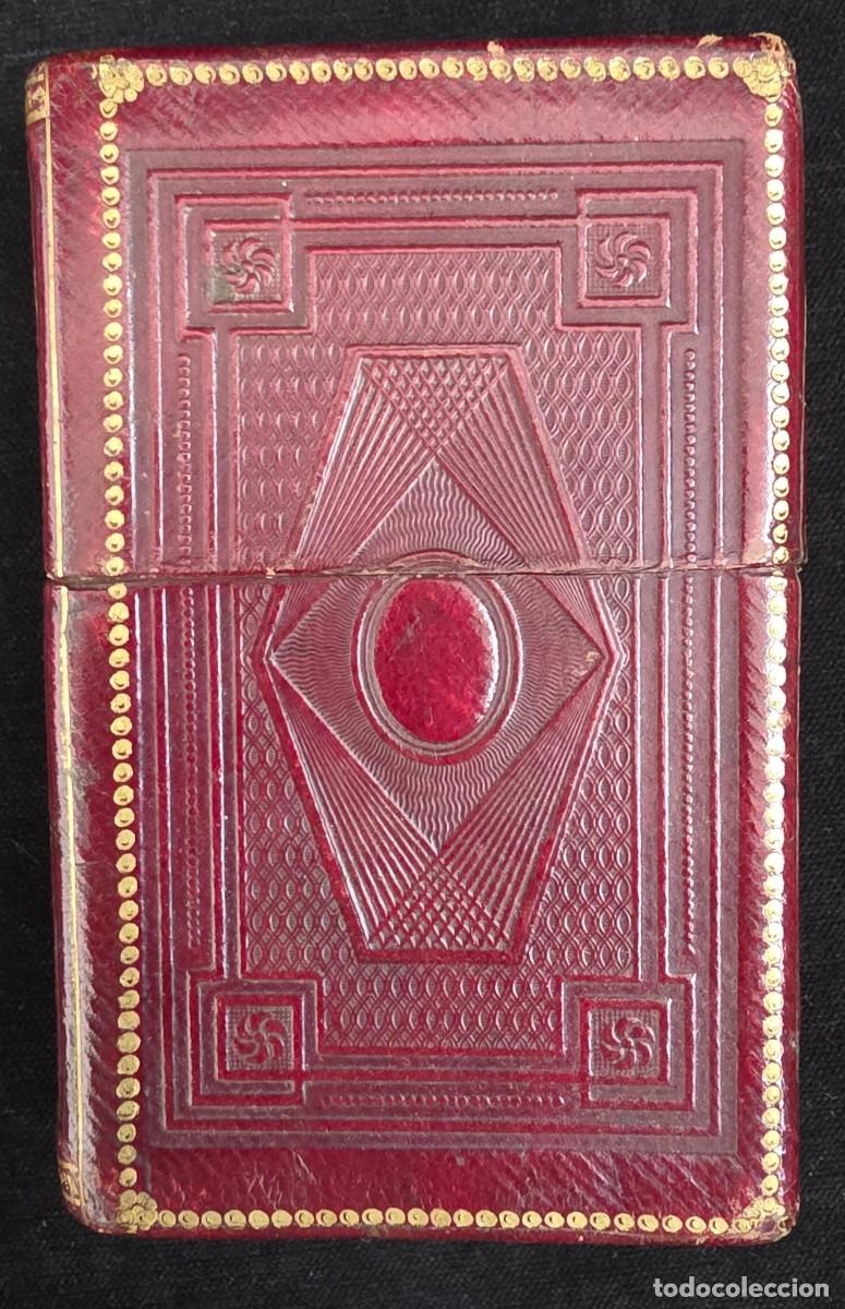 Coleccionismo: L.452 Gu&iacute;a de Forasteros 1833 en Estuche Original de Piel Dorada &ndash; Almanaque Hist&oacute;rico Miniatura
