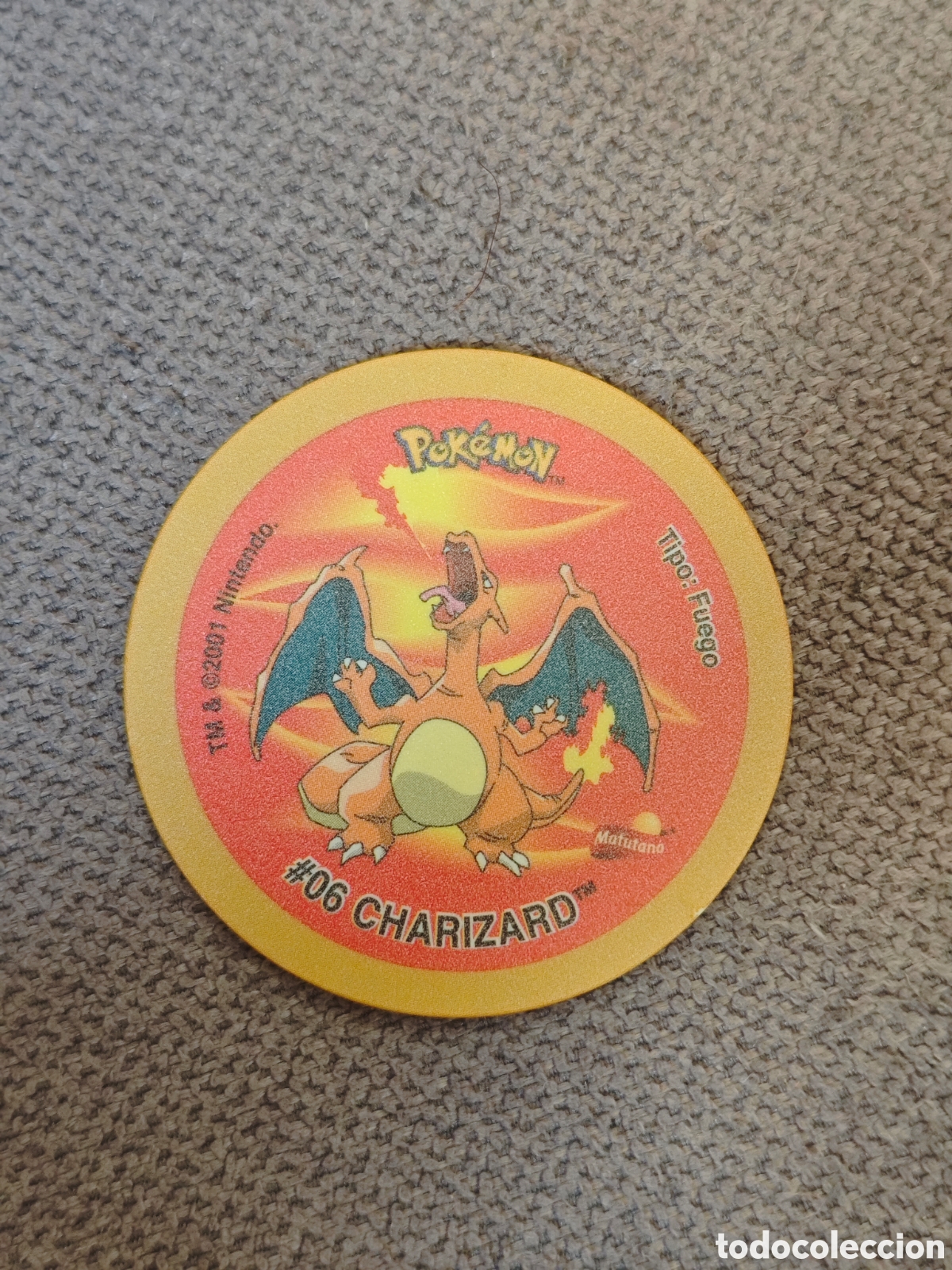 Coleccionismo: Tazo Charizard Gigatazo 4 Oro