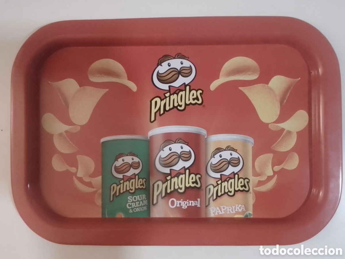 Coleccionismo: Bandeja met&aacute;lica Patatas Fritas Pringles.
