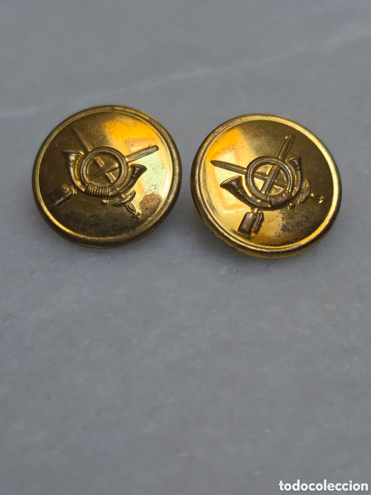Coleccionismo: 2 BOTONES MILITARES. SIGLO XIX. FABRICACION ALEMANA. INFANTERIA?