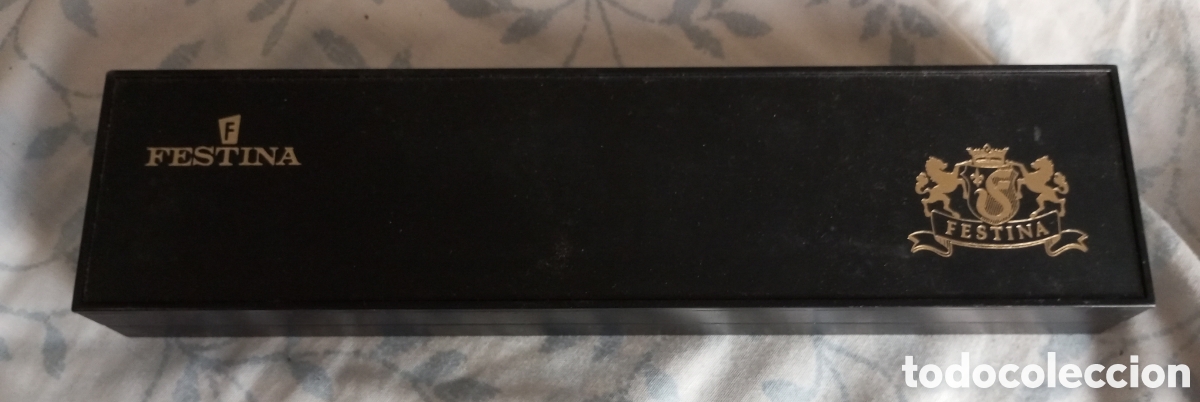 Coleccionismo: Caja vintage para reloj festina extra y certificado de garantia