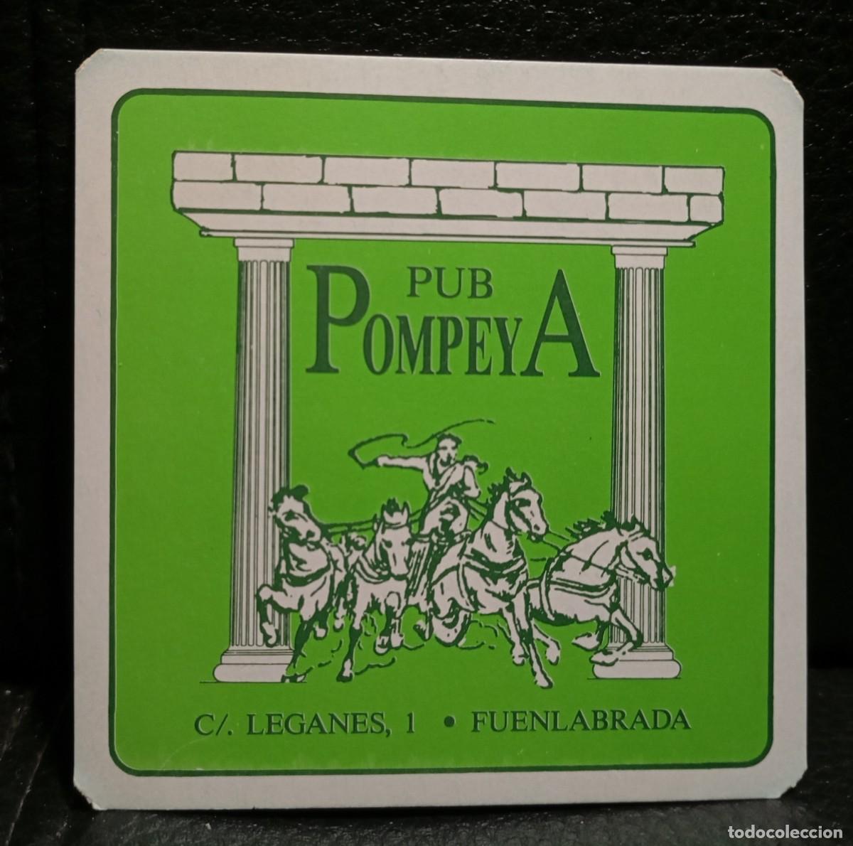 Coleccionismo: PUB POMPEYA - POSAVASOS - FUENLABRADA MADRID - CERVEZA - REFRESCOS - SIDRA - BITTER