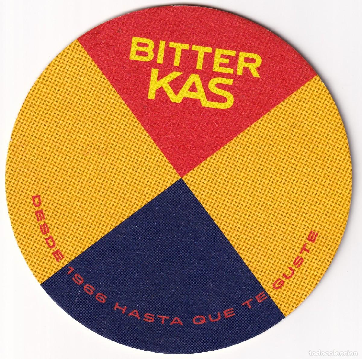 Coleccionismo: Antiguo posavasos - Bitter Kas - Desde 1966 hasta que te guste