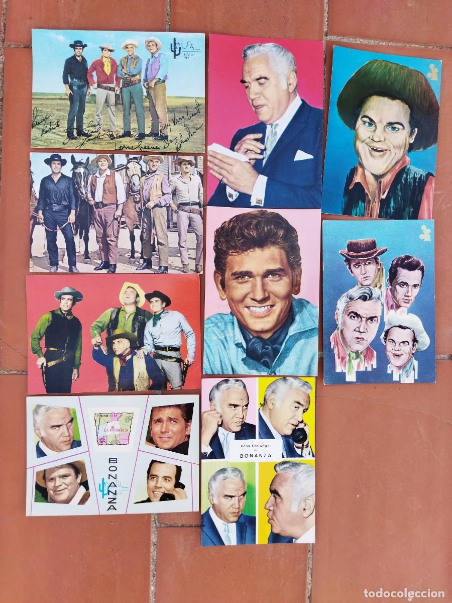 Coleccionismo: lote de 9 postales de BONANZA a&ntilde;os 60 sin usar