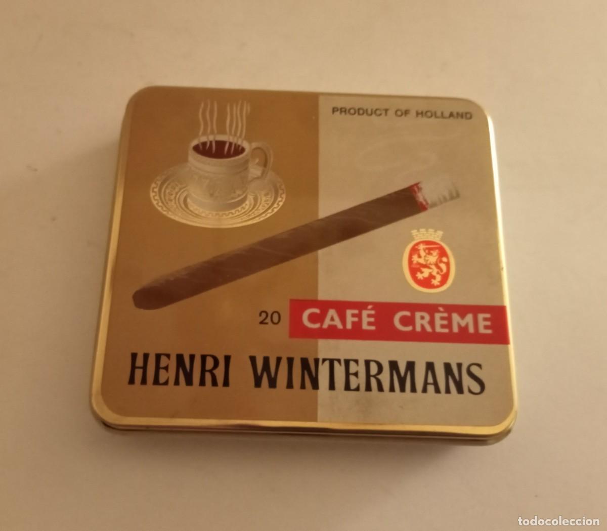 Coleccionismo: CAFE CREME - HENRI WINTERMANS - CAJA MET&Aacute;LICA CIGARROS VAC&Iacute;A -ANTIGUA